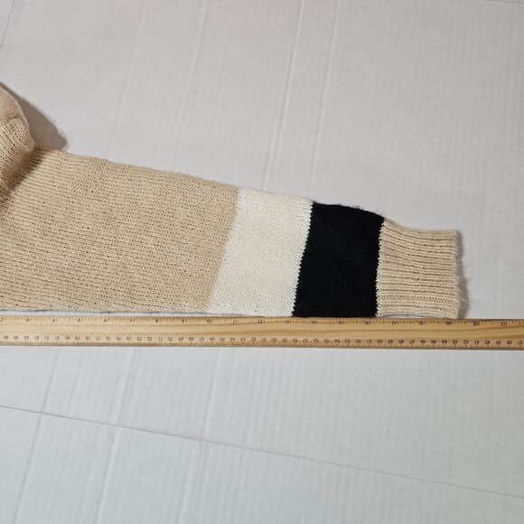 C+D+M NEW Sweater Size S Womens Orange Black Tan Button Cardigan Long Sleeve - Picture 11 of 13